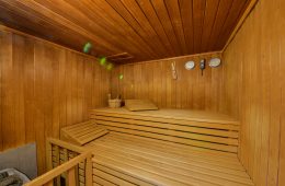 Sauna in den Appartments