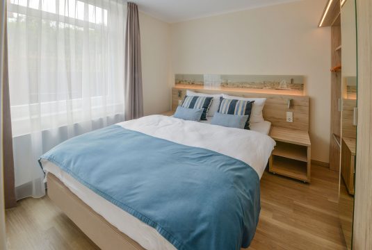 Doppelbett im Appartment Haaks Gat in Meyenburg & Gerds Höft